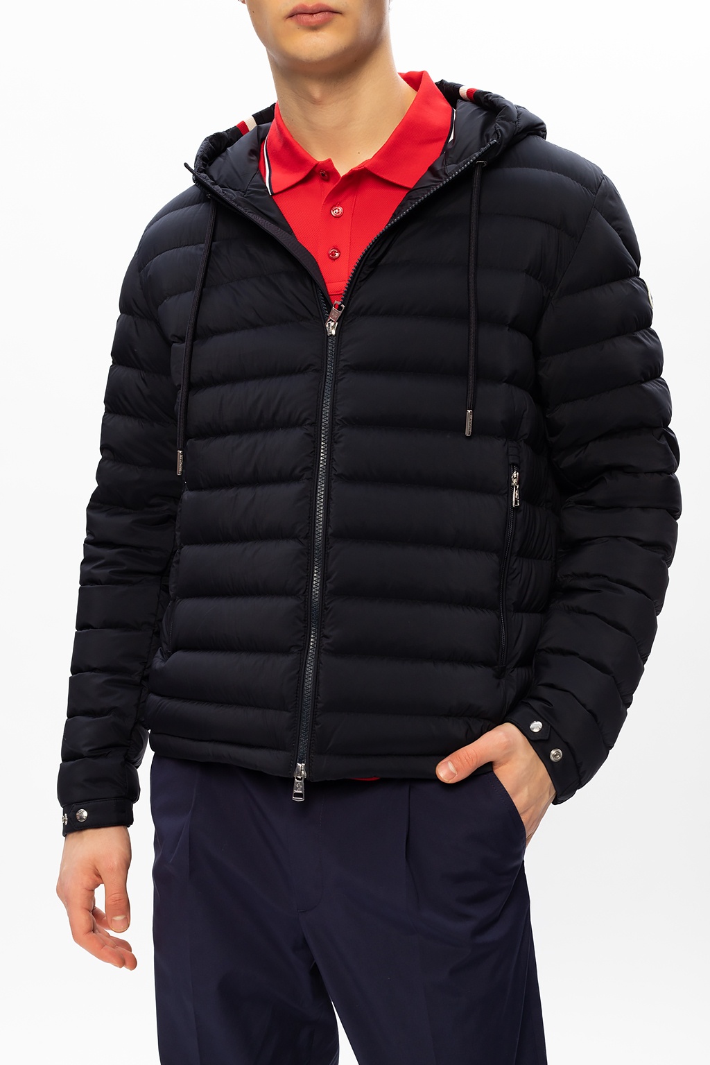 MONCLER MILLAIS GIUBBOTTO 0 Nylon Navy Plain Down Jacket